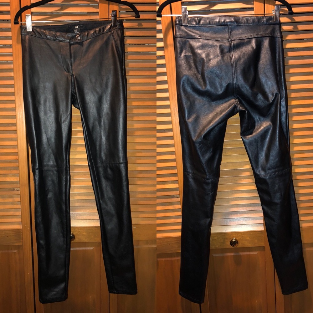 HM Faux Leather Leggings